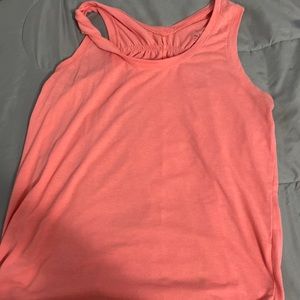 Large pink tank top